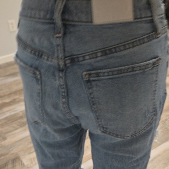 Pistola Ripped Light Blue Cropped Jeans - Picture 7 of 10